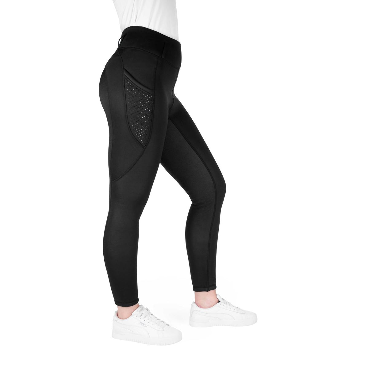 EQUITHEME Leggings Donna Invernali Polar EK-Neva 979168 BLACK 