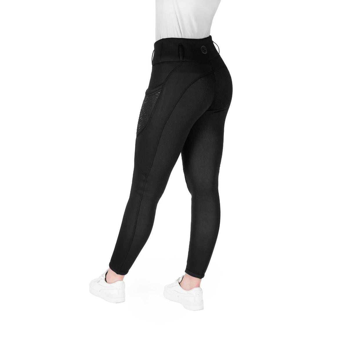 EQUITHEME Leggings Donna Invernali Polar EK-Neva 979168 BLACK 