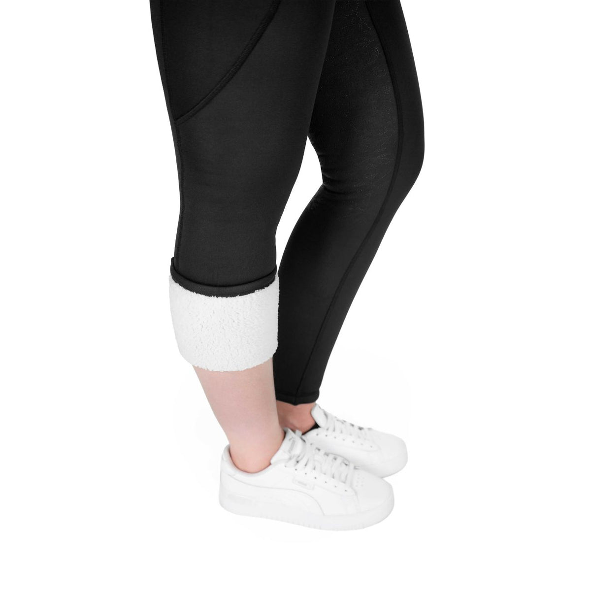 EQUITHEME Leggings Donna Invernali Polar EK-Neva 979168 BLACK 