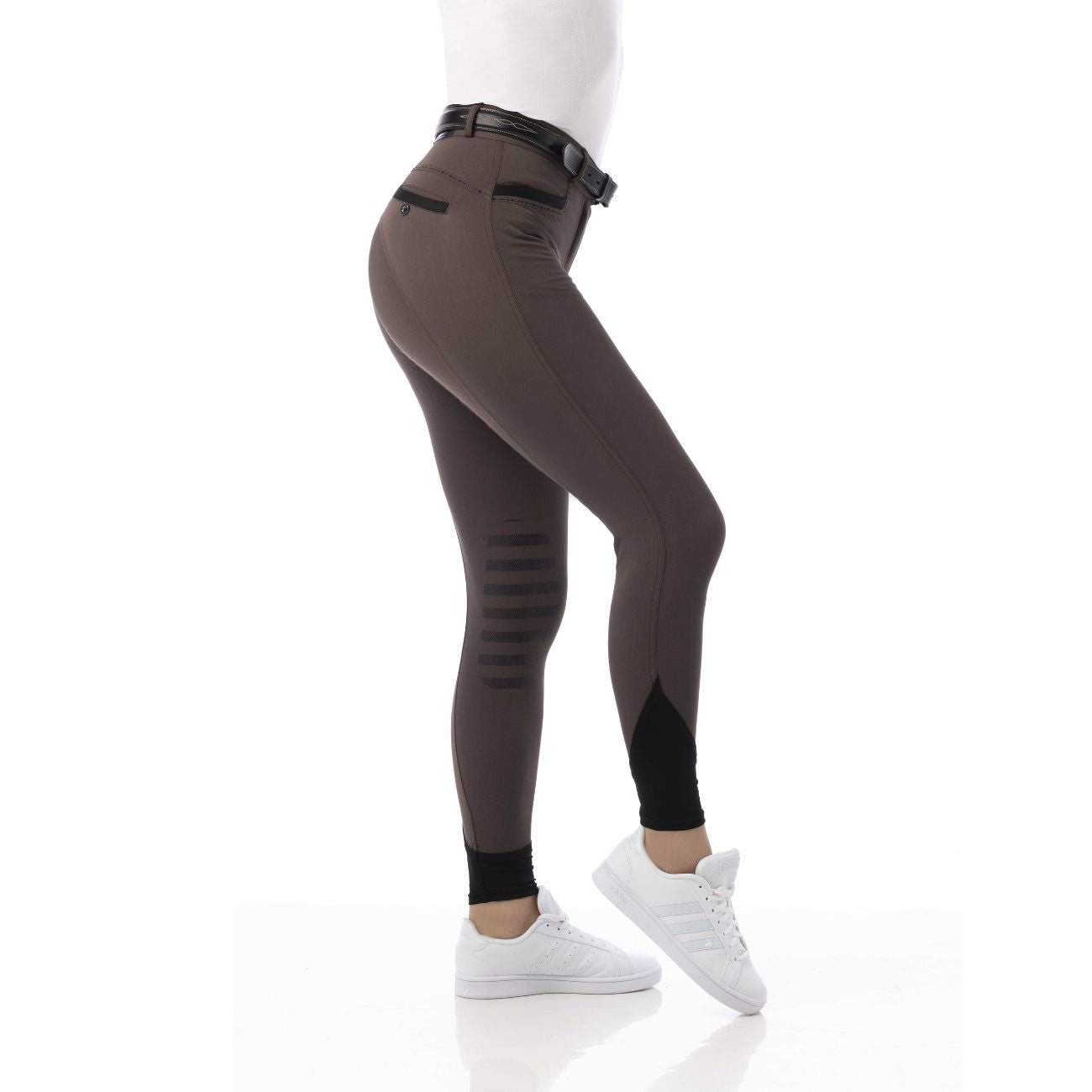 EQUITHEME Pantaloni Safir Equitheme 979357 BROWN/BLACK 