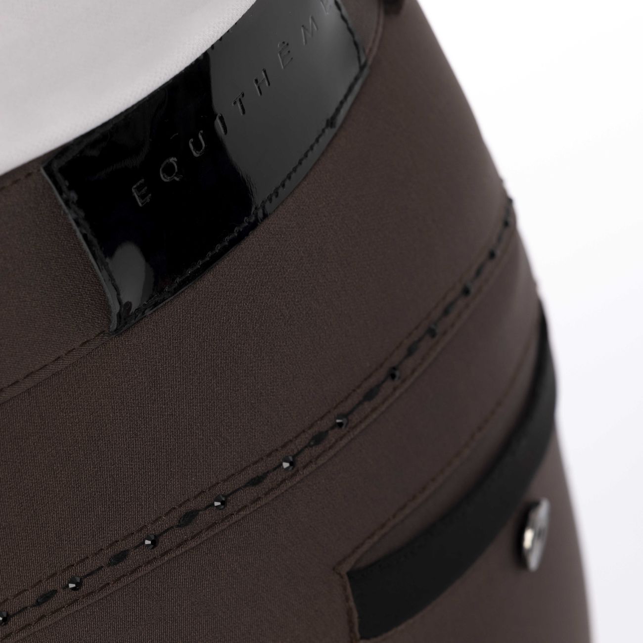 EQUITHEME Pantaloni Safir Equitheme 979357 BROWN/BLACK 