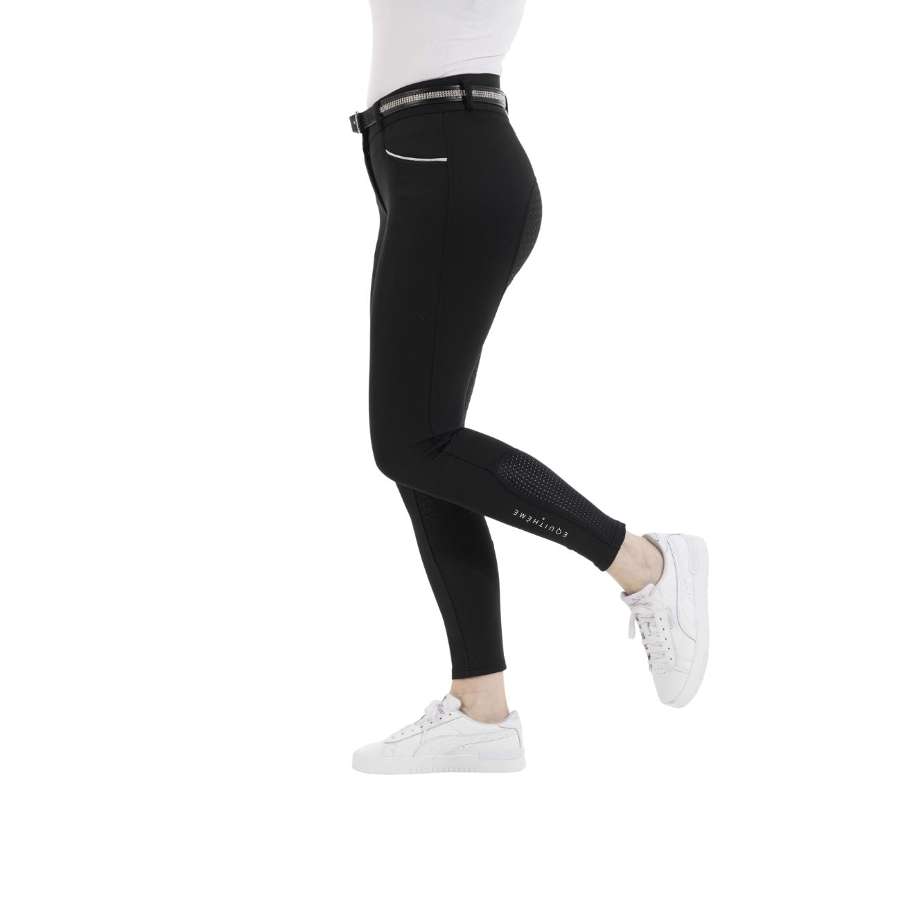 EQUITHEME Pantaloni Da Donna Claudine Equitheme Nero 979788 BLACK 