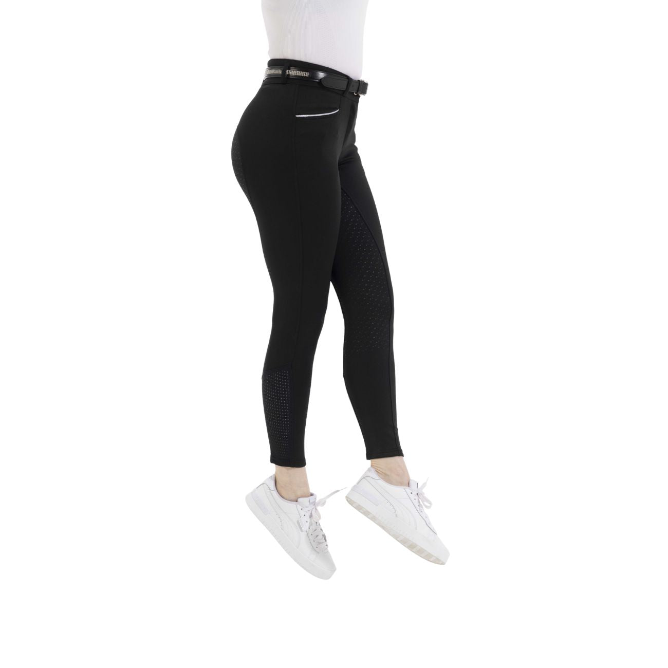 EQUITHEME Pantaloni Da Donna Claudine Equitheme Nero 979788 BLACK 