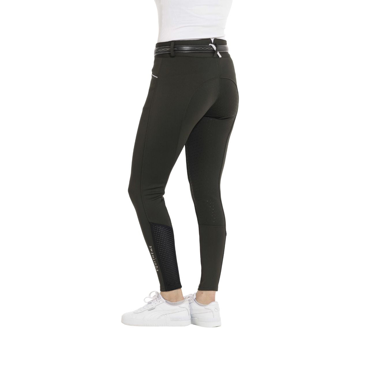 EQUITHEME Pantaloni Da Donna Claudine Equitheme Verde 979788 DARK GREEN 