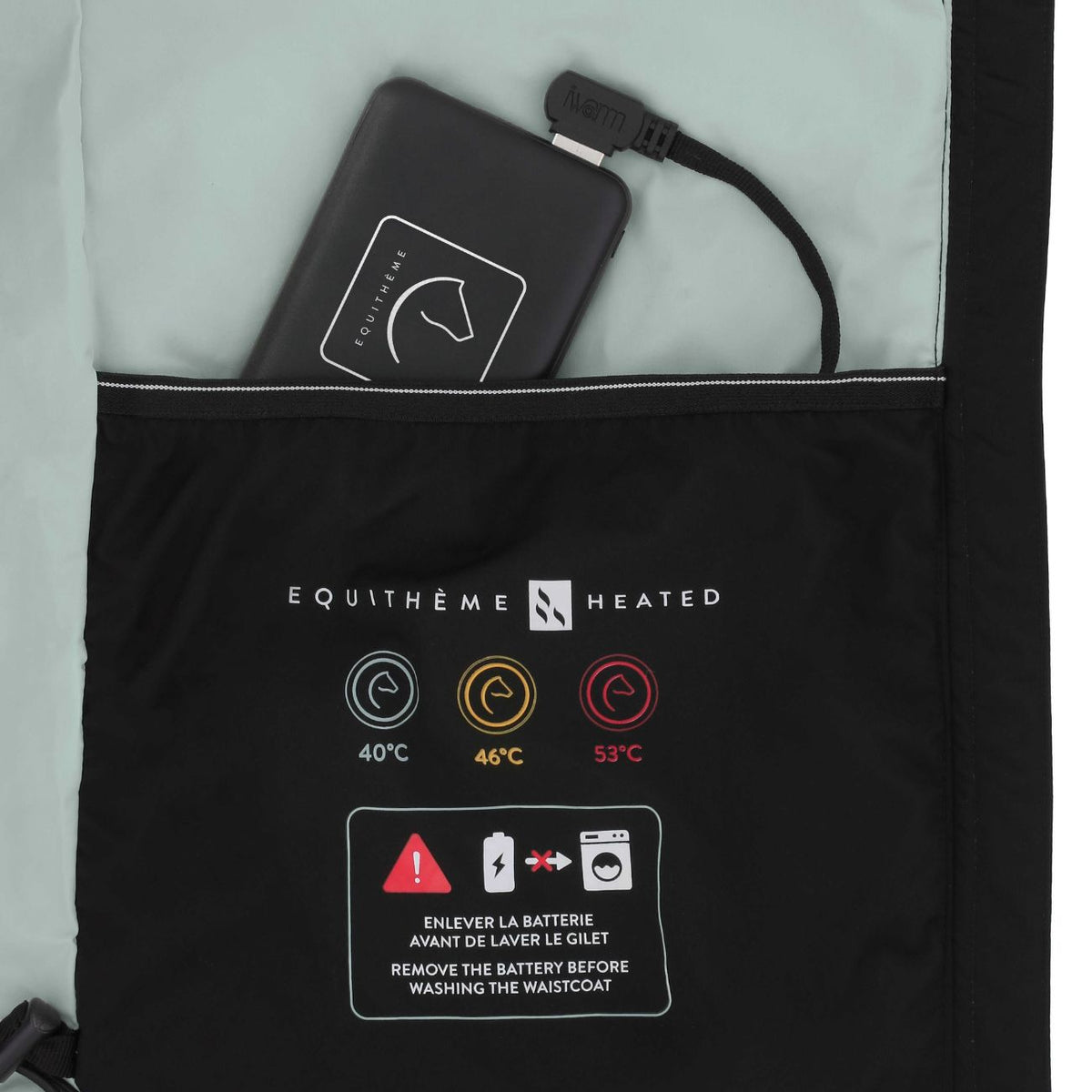 EQUITHEME Batteria Per Gilet Riscaldato 981002 BLACK 
