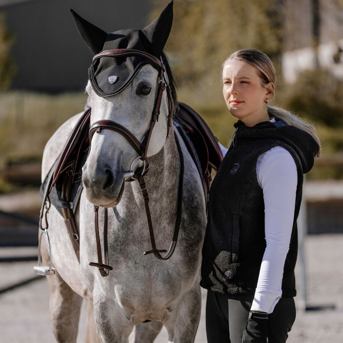 EQUITHEME Gilet Riscaldato Bodywarmer Valery 981005 BLACK 