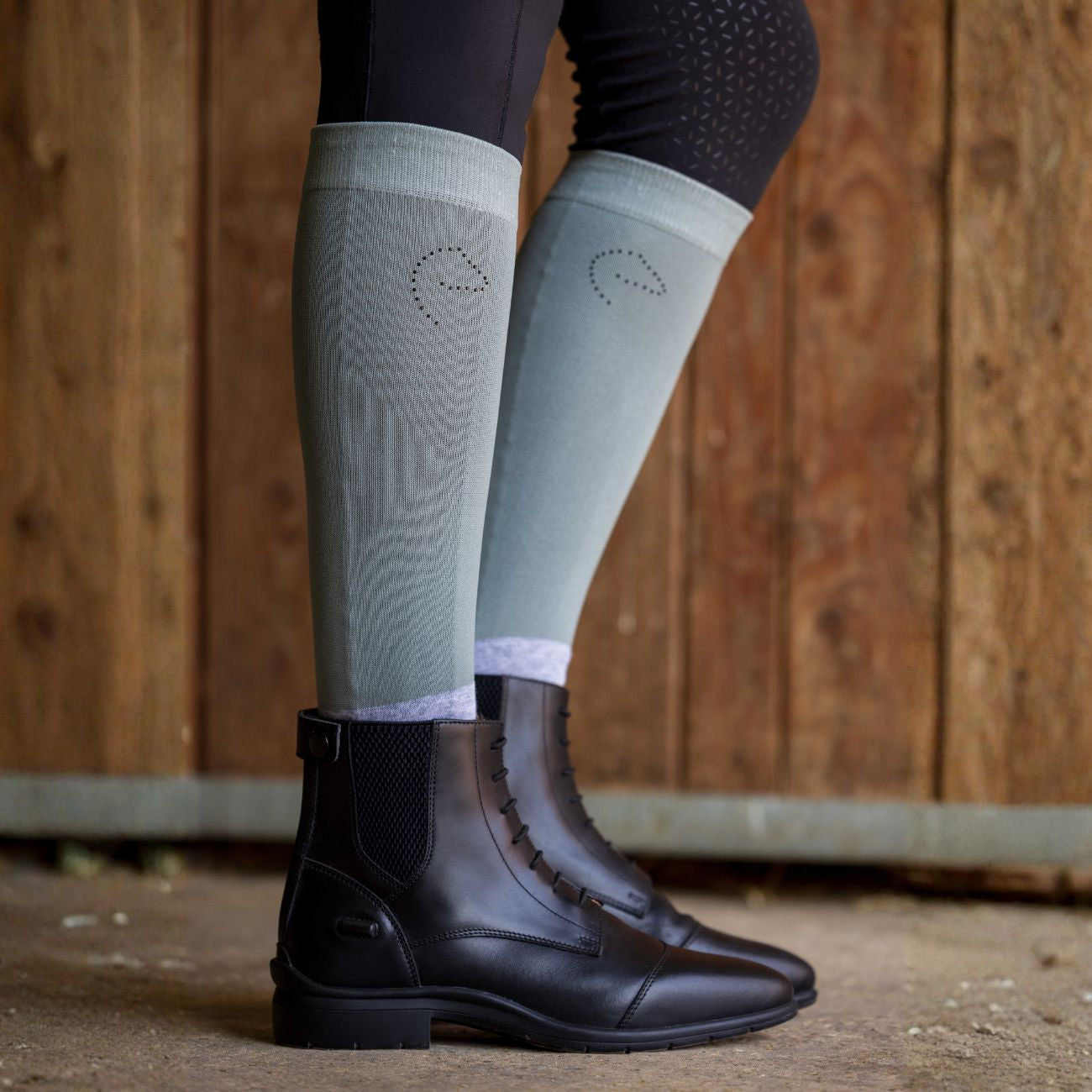 EQUITHEME Calze Con Logo Equitheme Turchese 9864 TORQUISE 