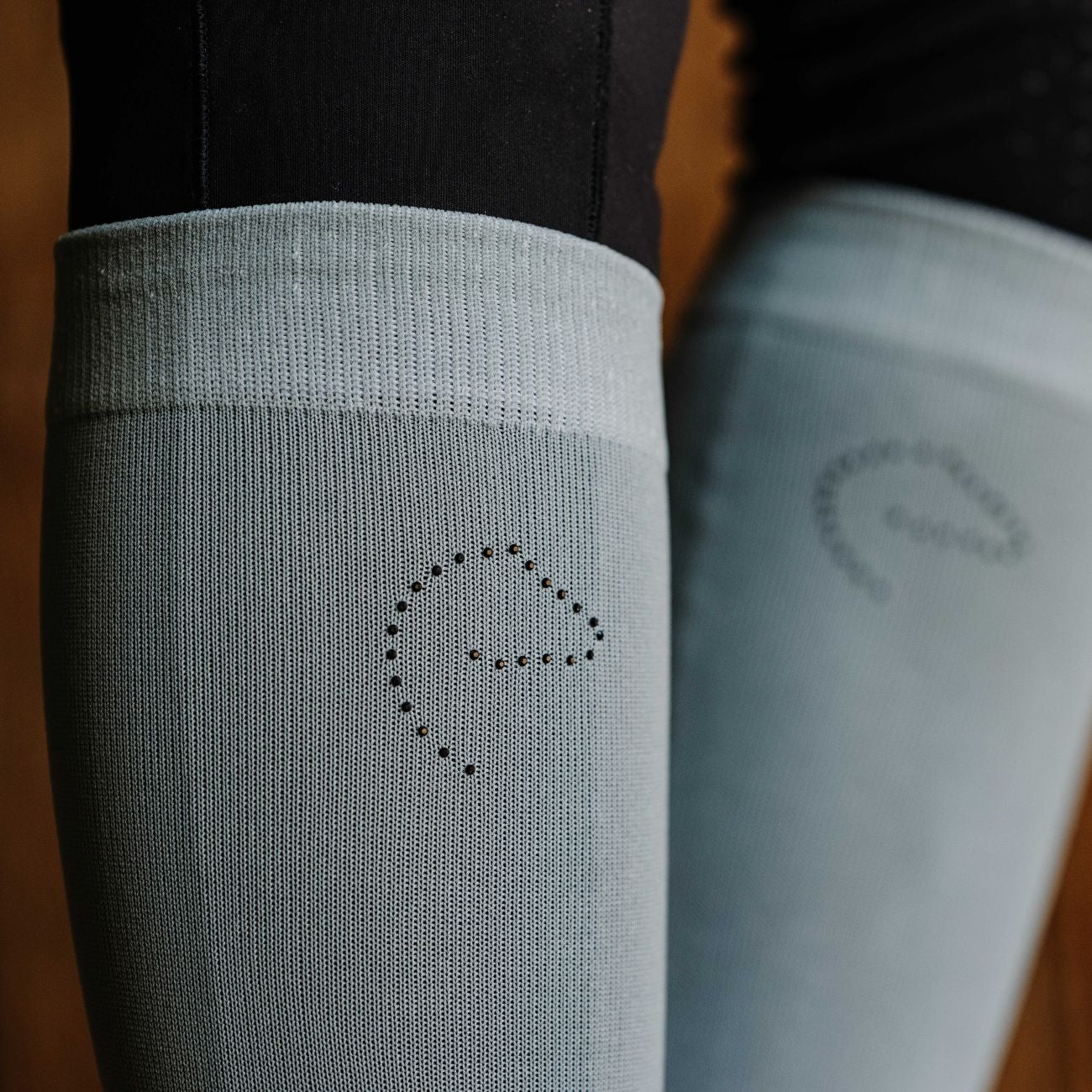 EQUITHEME Calze Con Logo Equitheme Turchese 9864 TORQUISE 