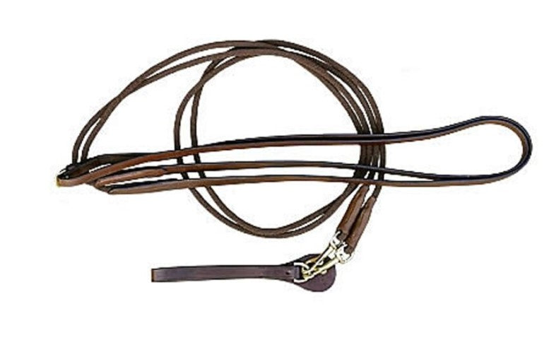 EURO RIDING EURO RIDING Redini di ritorno in cuoio e nylon Marrone - controllo dell'assetto 09EU13059 BROWN 