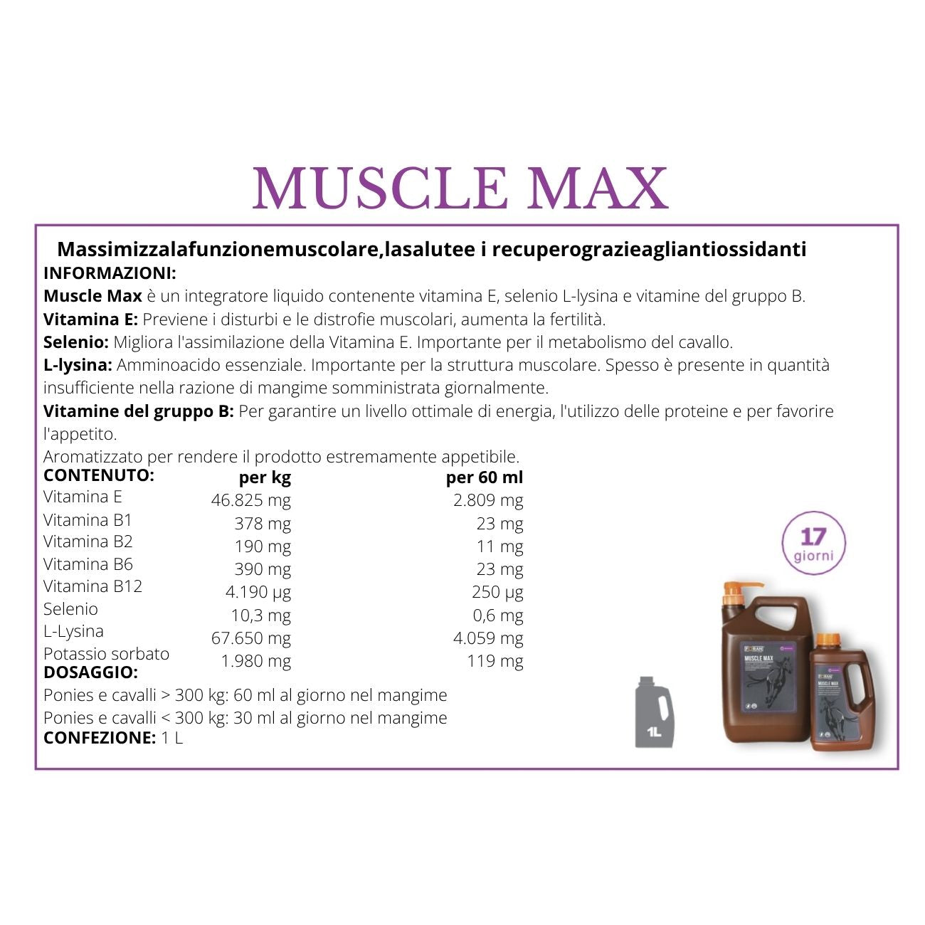 FORAN Muscle Max 1L 1105/C NEUTRO 