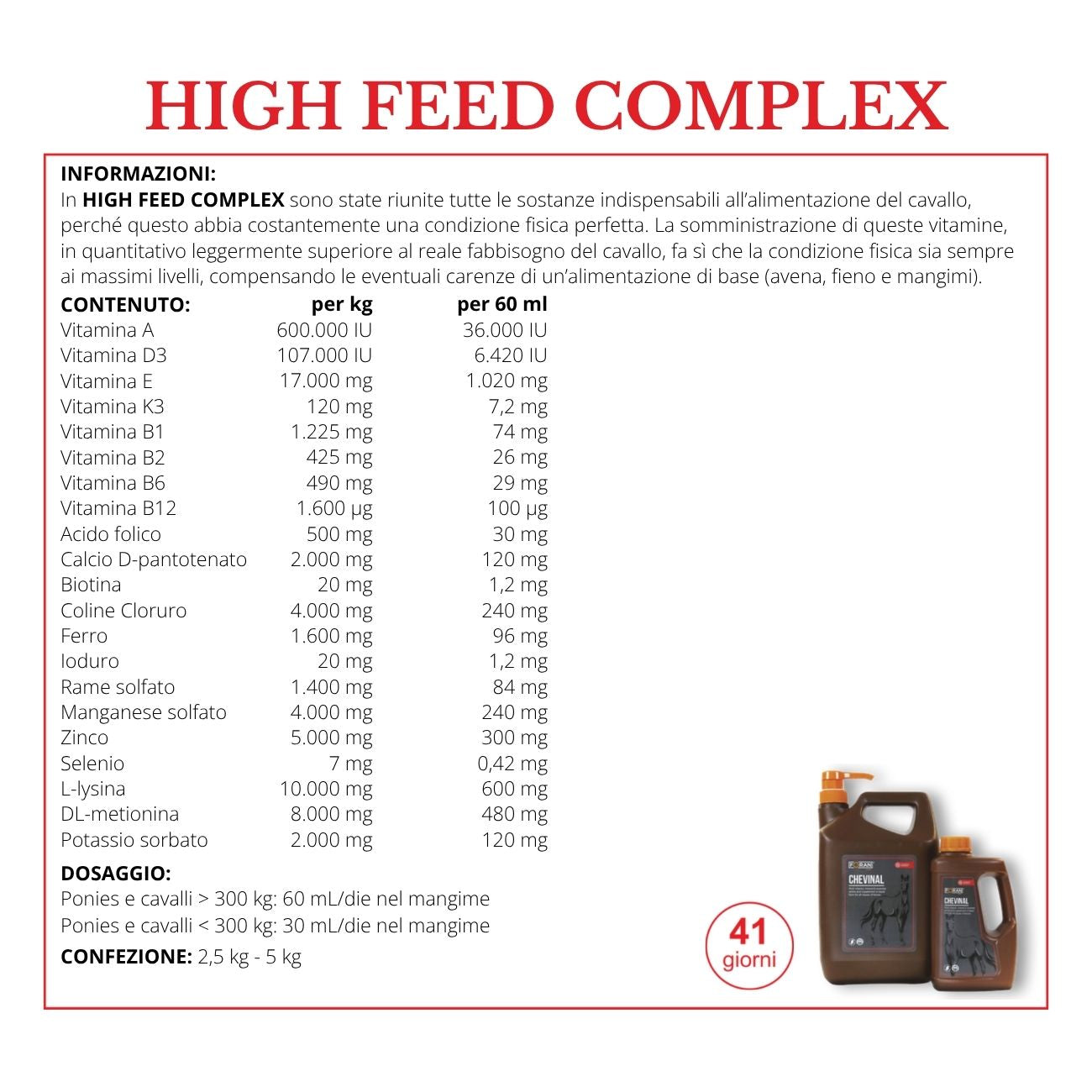 FORAN Chevinal High Feed Complex 2,5L 1106/A NEUTRO 