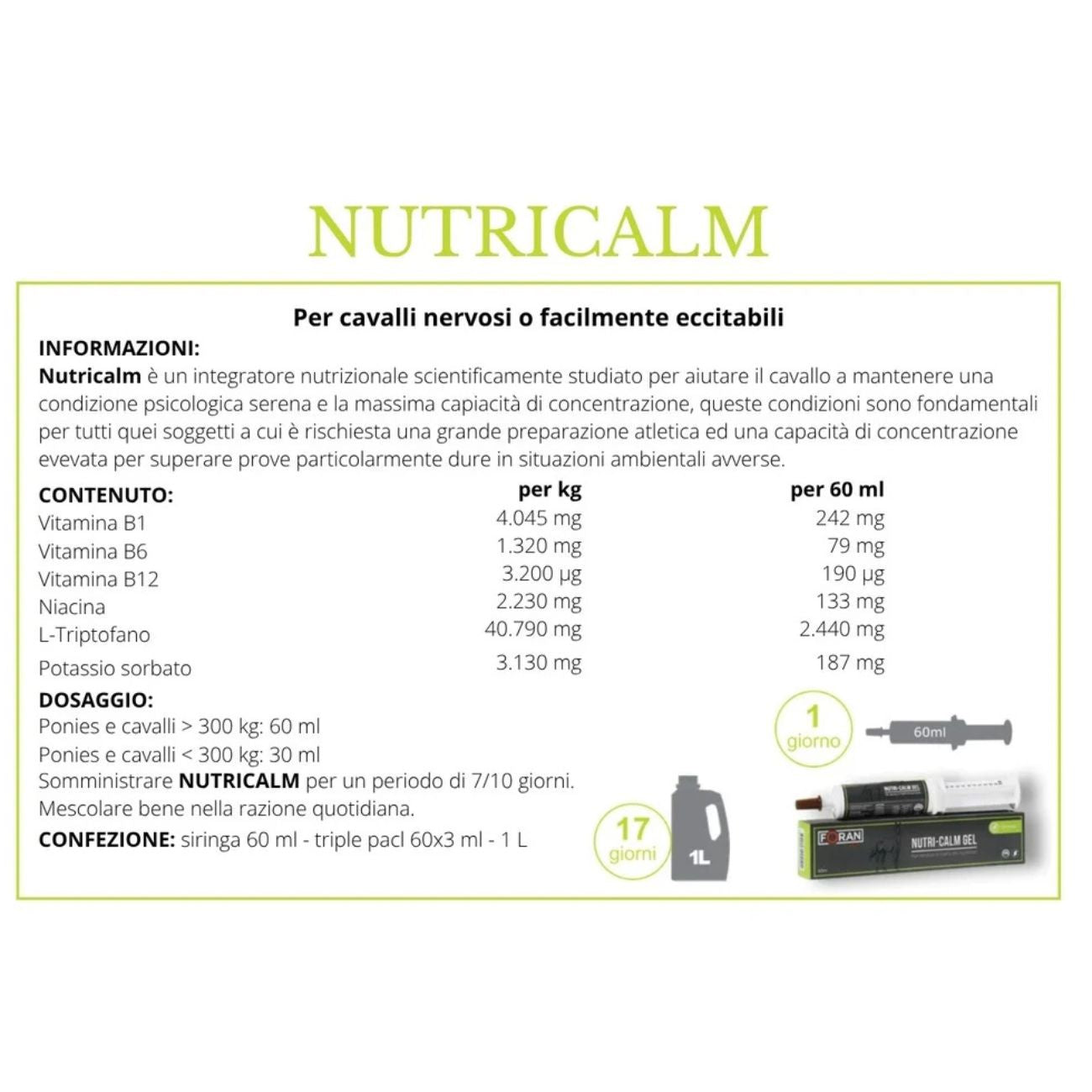 FORAN Nutri-Calm 1L 1146/A NEUTRO 
