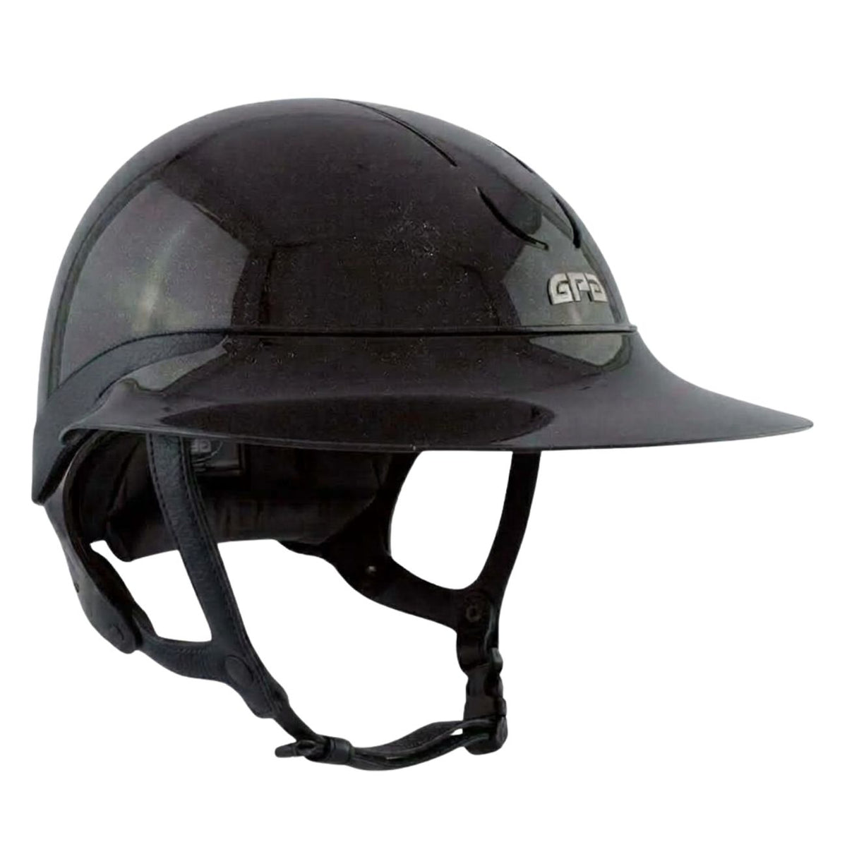 GPA Cap Global First Lady Hybrid Nero Brillante Con Inserto e Cinturino In Pelle Nero<BR/> GP250420002 BLACK 