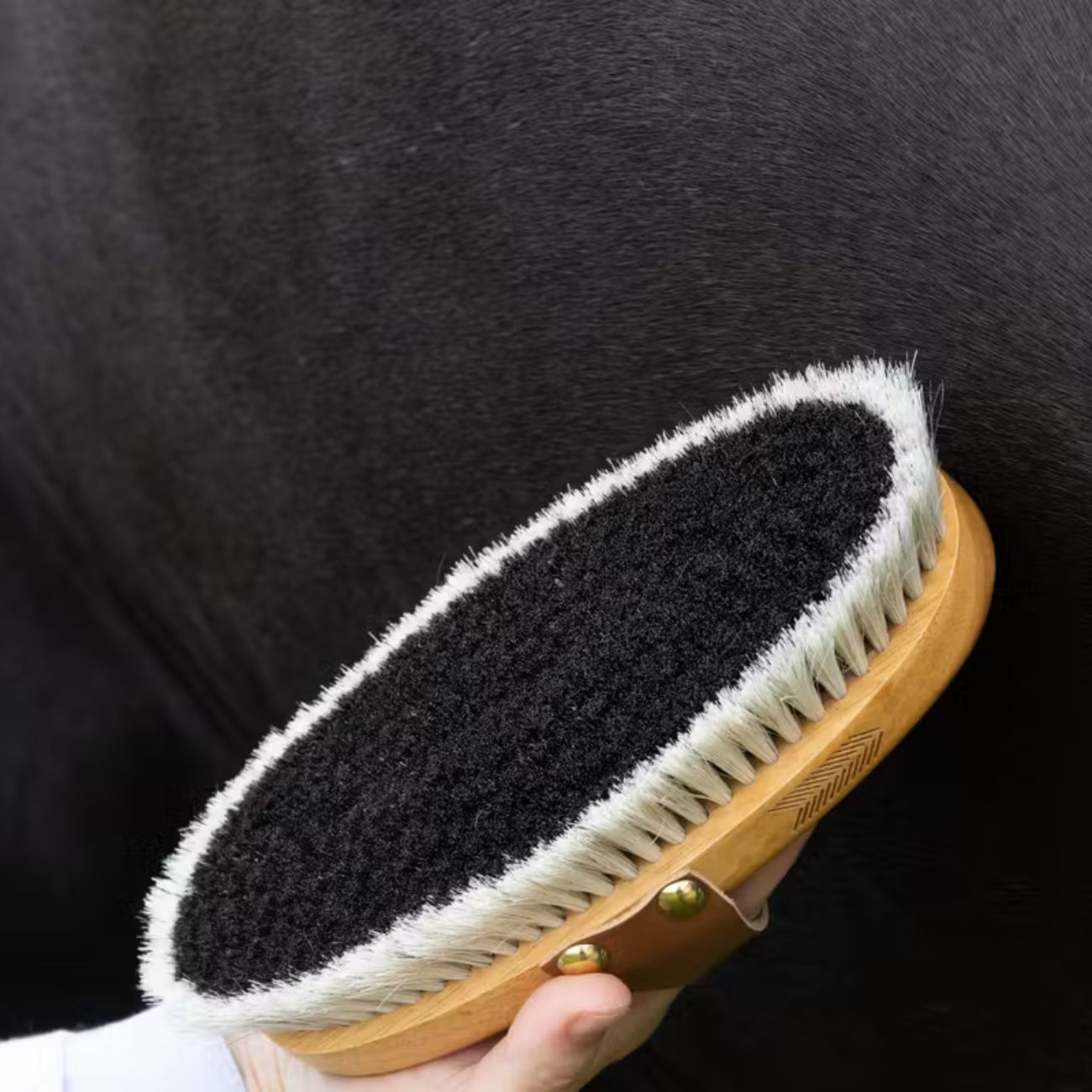GROOMING DELUXE GROOMING DELUXE Overall Brush Body Shine Grooming Deluxe Brown nan Spazzole E Pulizia Cavallo 82165 05BROWN 