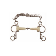 HAPPY MOUTH Pelham Snodato Con Barbozzale Happy Mouth MO00313 INOX 