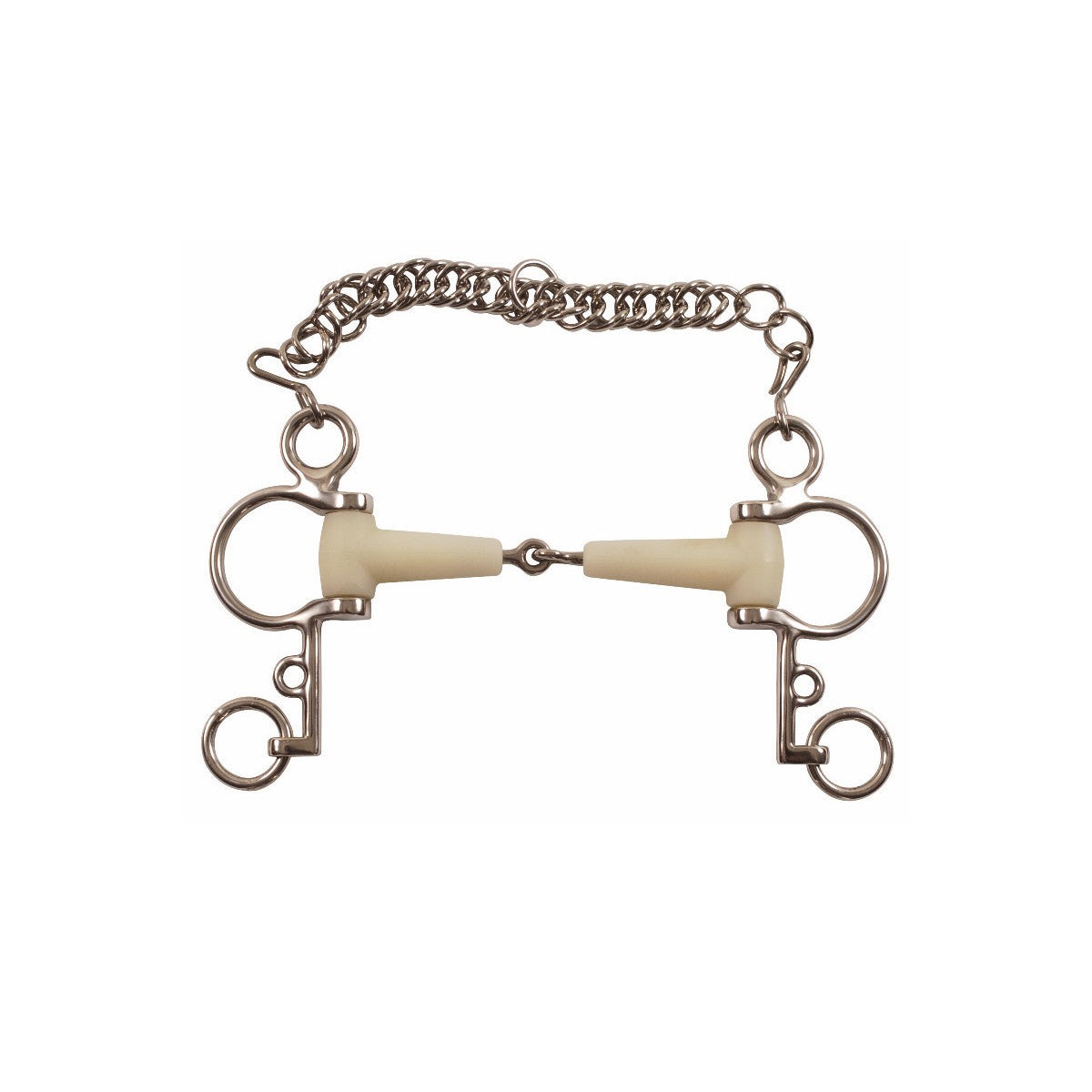 HAPPY MOUTH Pelham Snodato Con Barbozzale Happy Mouth MO00313 INOX 
