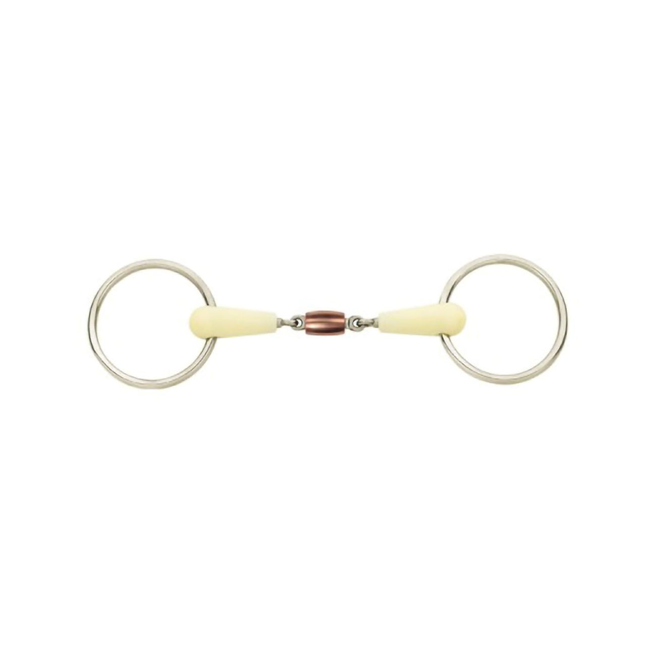 HAPPY MOUTH Filetto Ad Anelli Spezzato In Tre Con Oliva In Rame Happy Mouth MO00343 INOX 