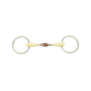HAPPY MOUTH Filetto Ad Anelli Spezzato In Tre Con Oliva In Rame Happy Mouth MO00343 INOX 