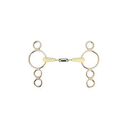 HAPPY MOUTH Pessoa A Due Chiamate Spezzato In Tre Con Olivetta Ruotante Centrale Happy Mouth MO00346 INOX 