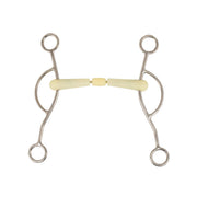 HAPPY MOUTH Morso Americano Ad Aste Spezzato In Tre Happy Mouth MO00348 INOX 