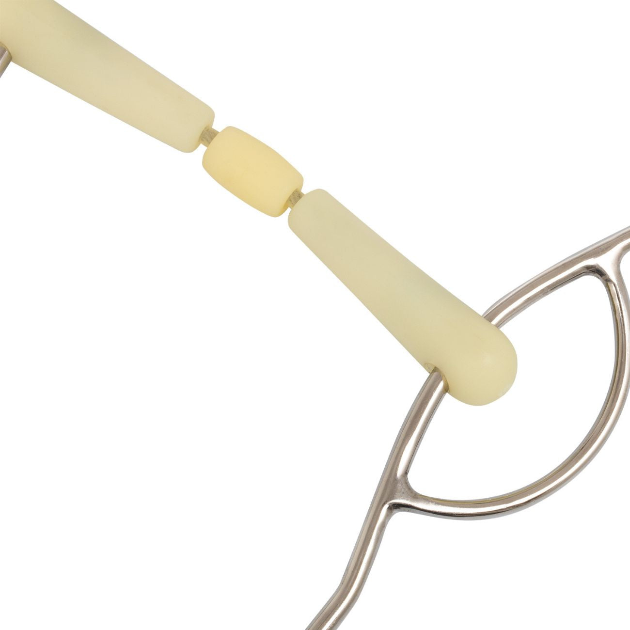 HAPPY MOUTH Morso Americano Ad Aste Spezzato In Tre Happy Mouth MO00348 INOX 