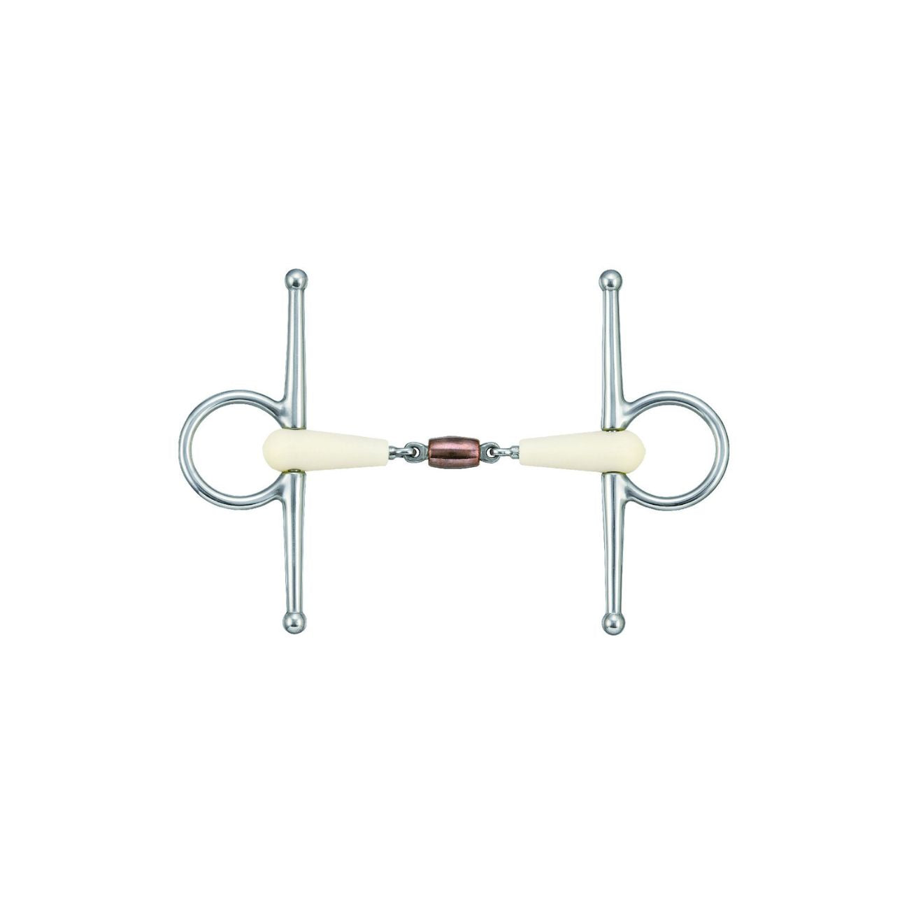 HAPPY MOUTH Filetto Ad Aste Spezzato In Tre Con Oliva In Rame Happy Mouth MO00358 INOX 