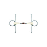 HAPPY MOUTH Filetto Ad Aste Spezzato In Tre Con Oliva In Rame Happy Mouth MO00358 INOX 