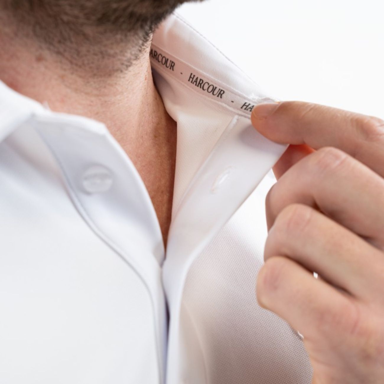 HARCOUR Polo Da Concorso Da Uomo Preston Harcour 300044007 BIANCO 