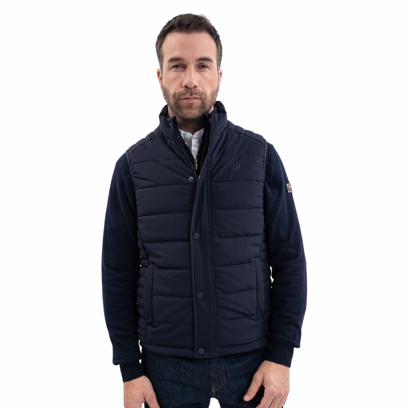 HARCOUR Gilet Smanicato Da Uomo Boston Harcour 3000450002460 MARINE 