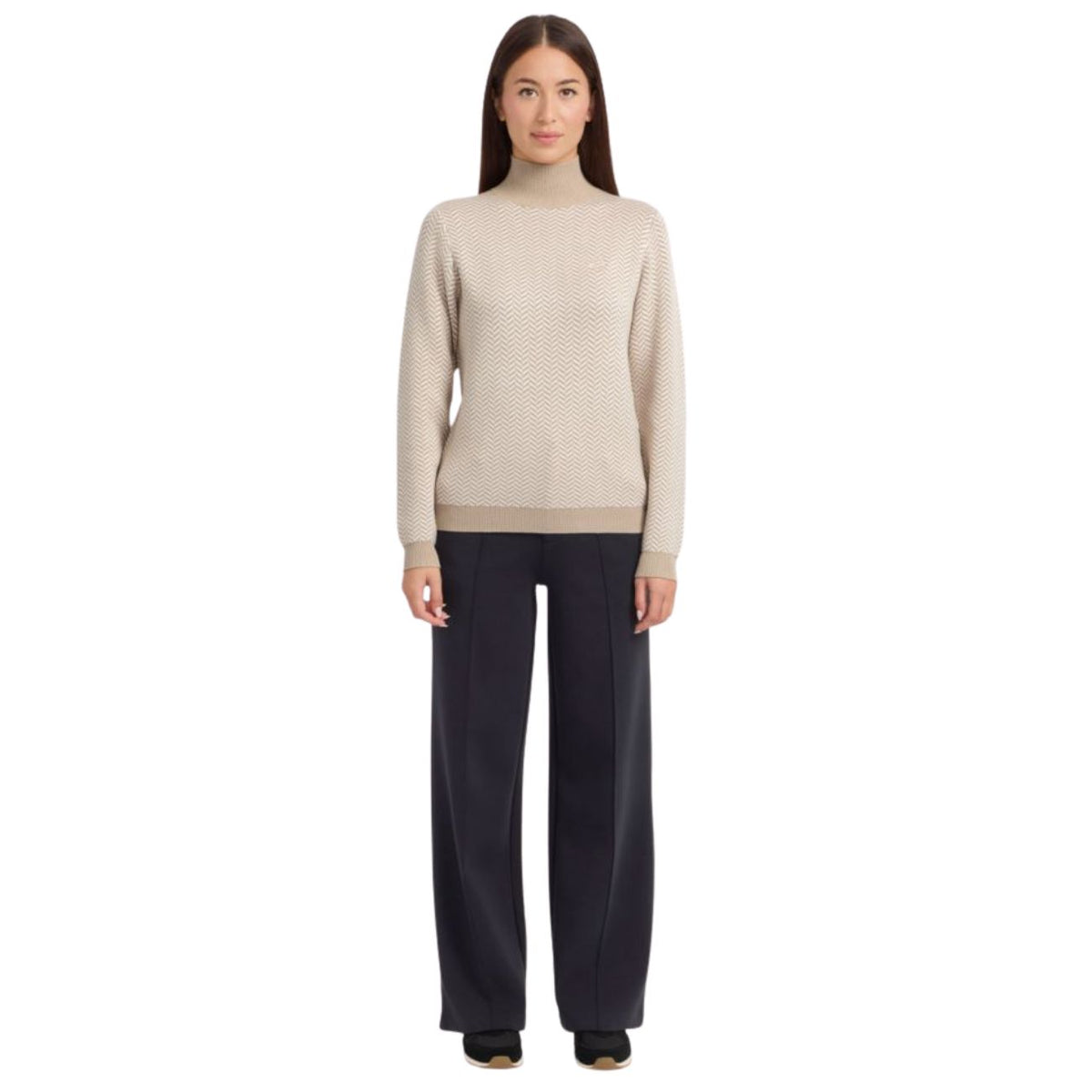HARCOUR Maglione Donna A Collo Alto Carol 3000450063423 CHEVRON 