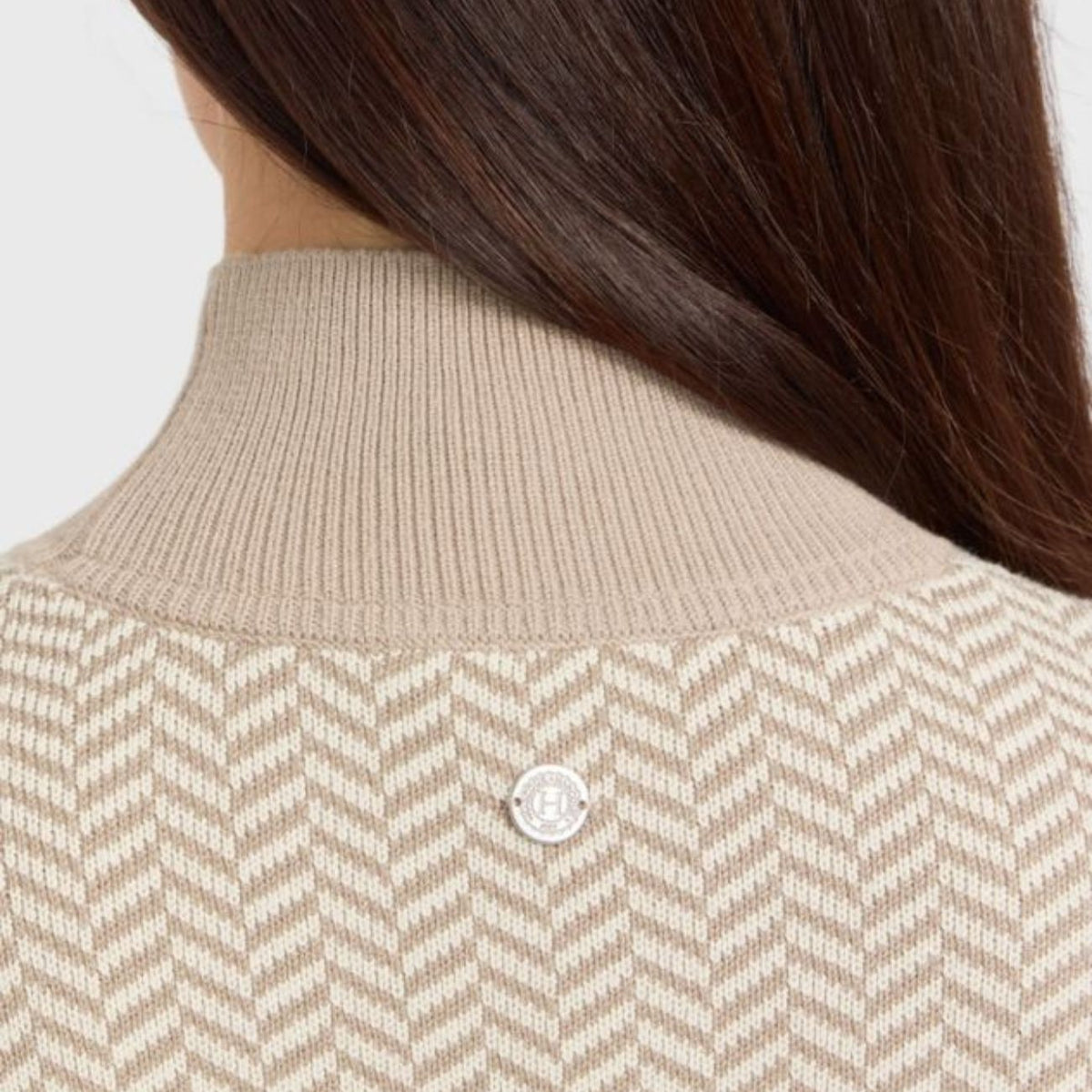 HARCOUR Maglione Donna A Collo Alto Carol 3000450063423 CHEVRON 
