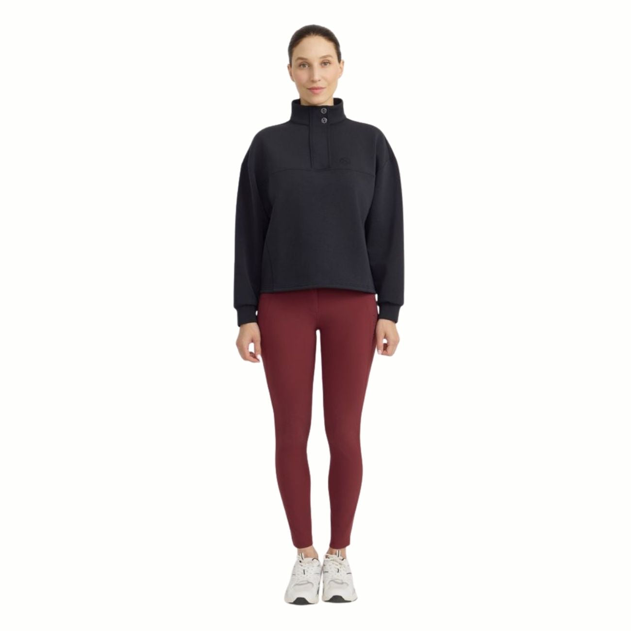 HARCOUR Felpa Donna Half Zip Cassandre Nero 3000450064758 BLACK 