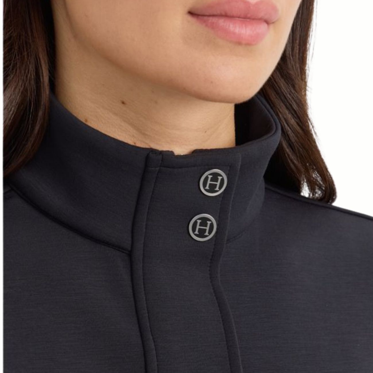 HARCOUR Felpa Donna Half Zip Cassandre Nero 3000450064758 BLACK 