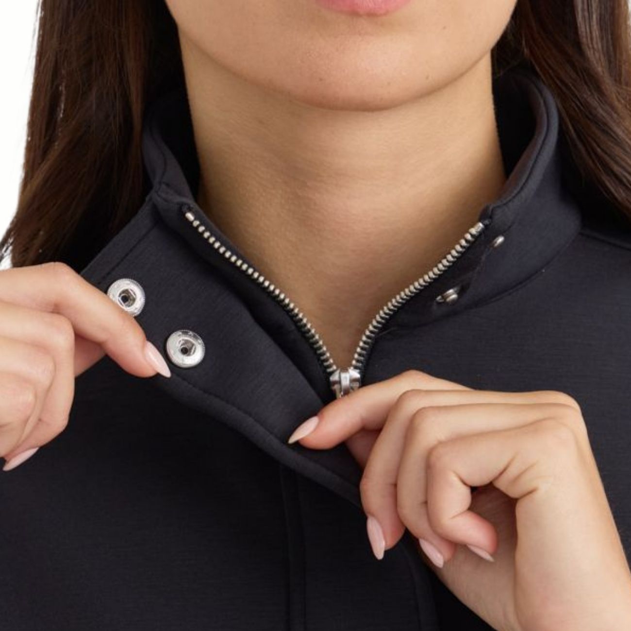 HARCOUR Felpa Donna Half Zip Cassandre Nero 3000450064758 BLACK 
