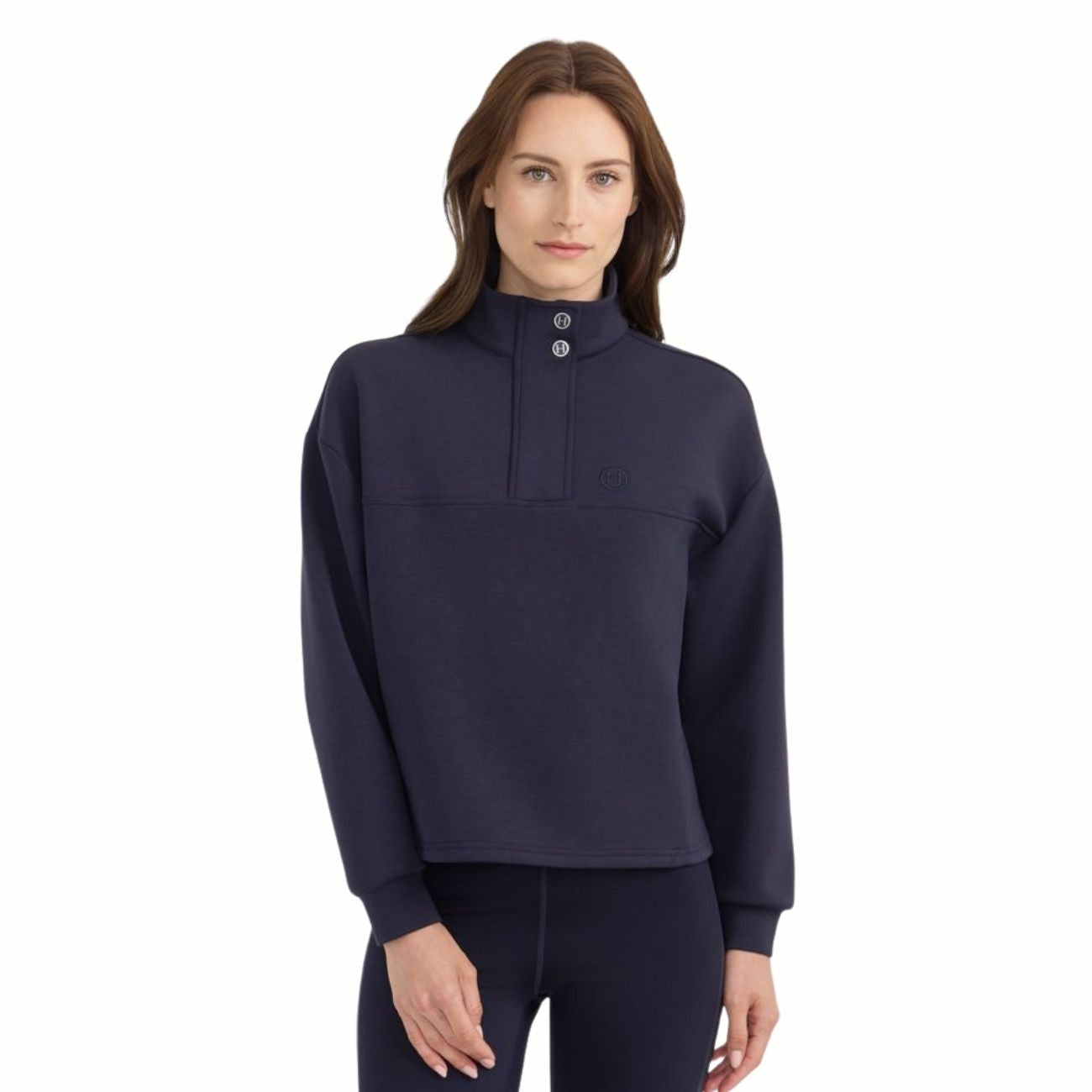 HARCOUR Felpa Donna Half Zip Cassandre Blu 3000450064758 NAVY 