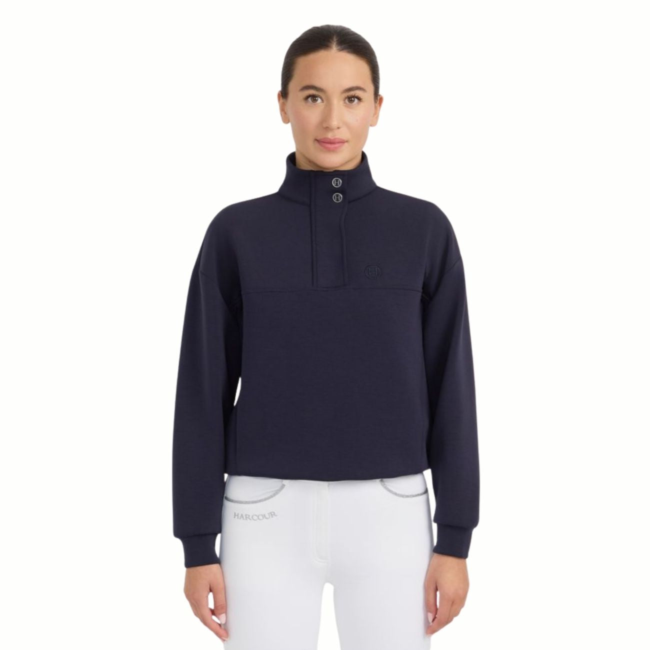 HARCOUR Felpa Donna Half Zip Cassandre Blu 3000450064758 NAVY 