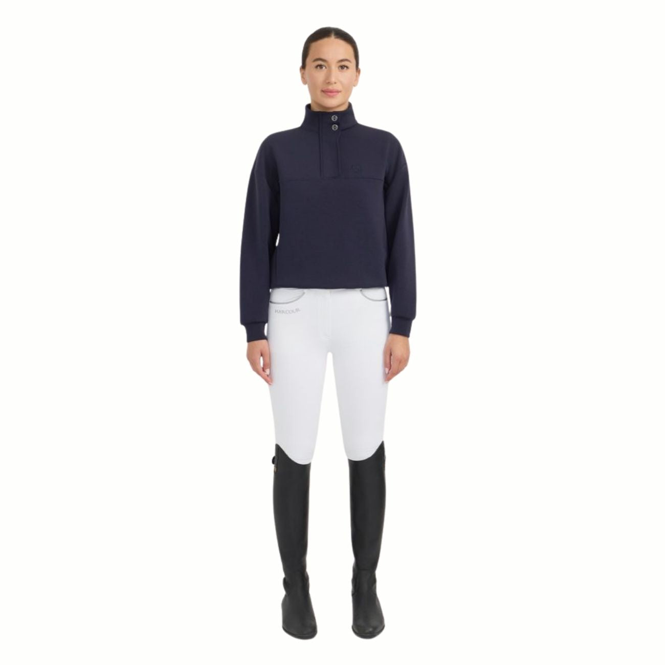 HARCOUR Felpa Donna Half Zip Cassandre Blu 3000450064758 NAVY 
