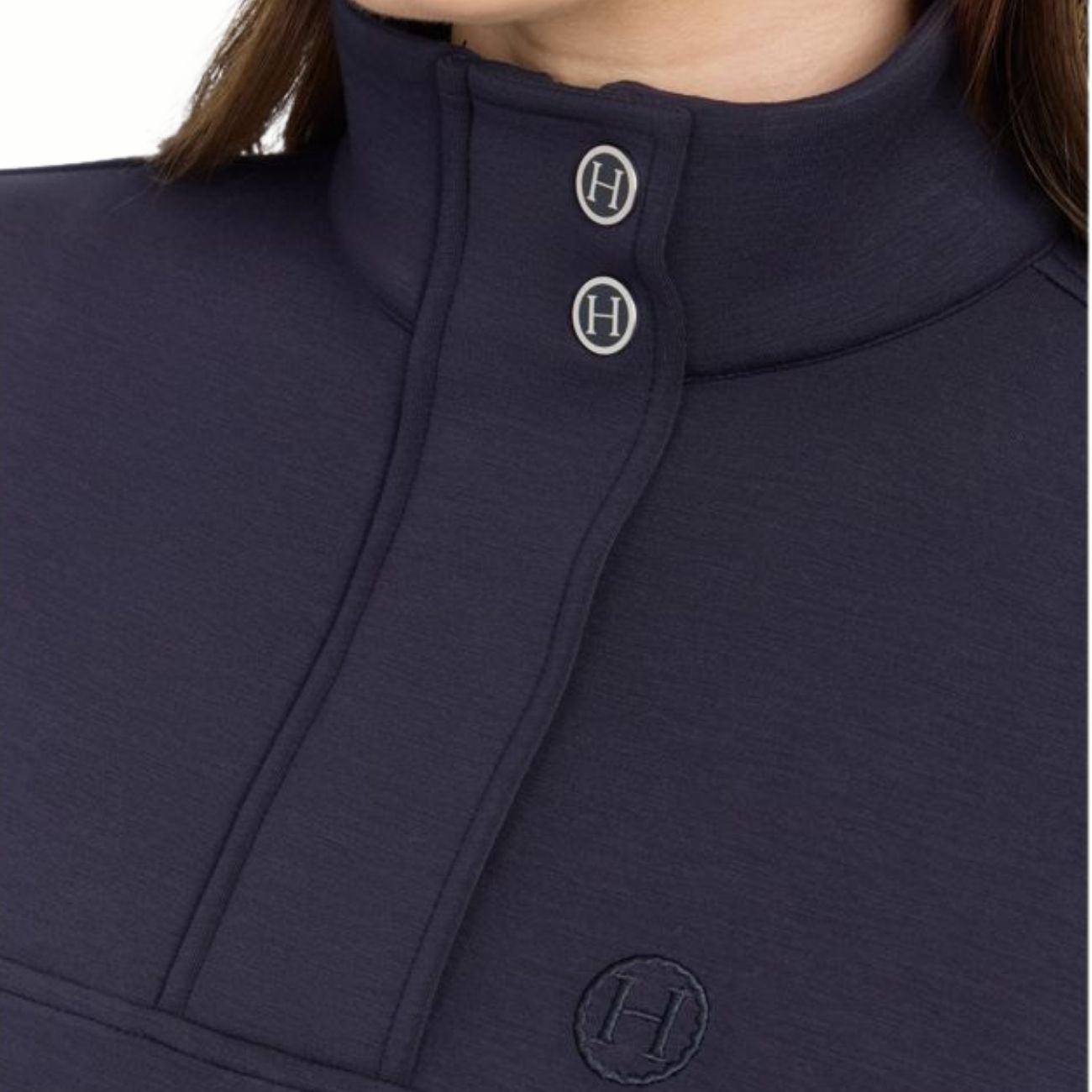 HARCOUR Felpa Donna Half Zip Cassandre Blu 3000450064758 NAVY 