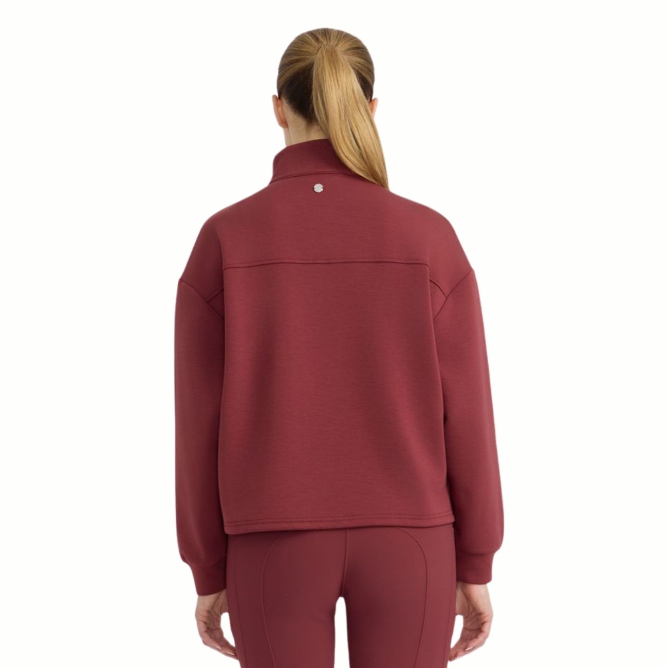 HARCOUR Felpa Donna Half Zip Cassandre Bordeaux 3000450064758 VINE 