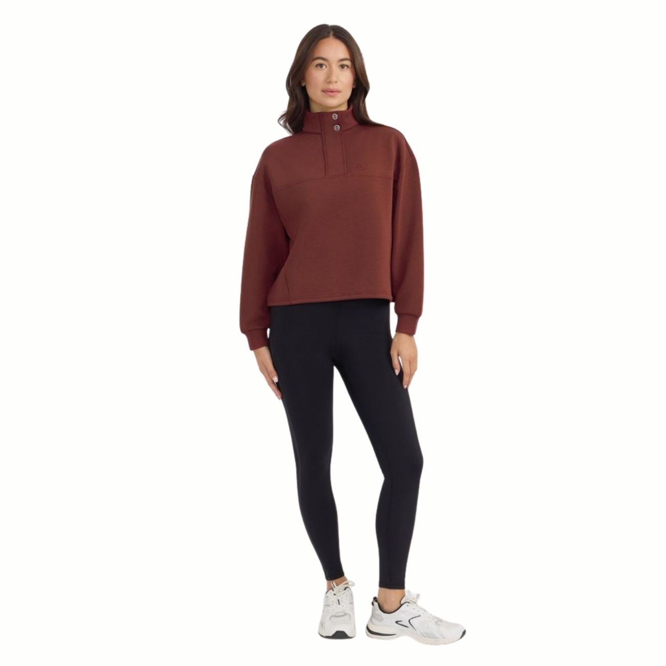 HARCOUR Felpa Donna Half Zip Cassandre Bordeaux 3000450064758 VINE 