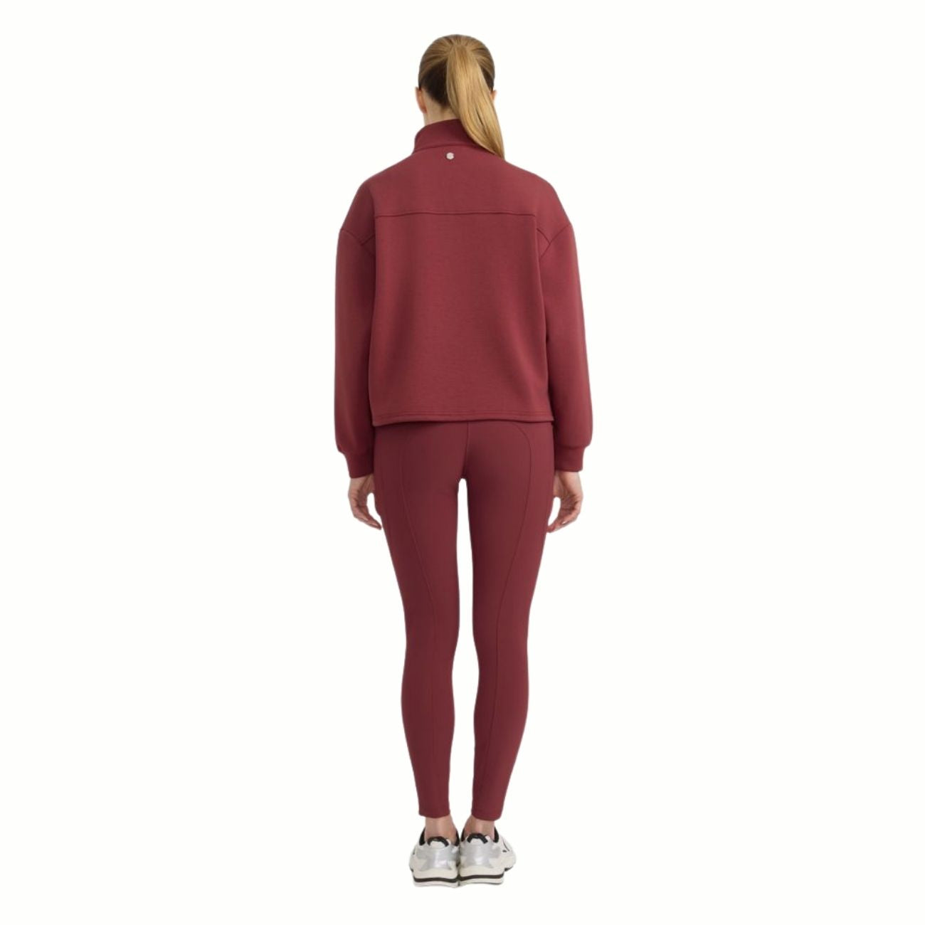 HARCOUR Felpa Donna Half Zip Cassandre Bordeaux 3000450064758 VINE 