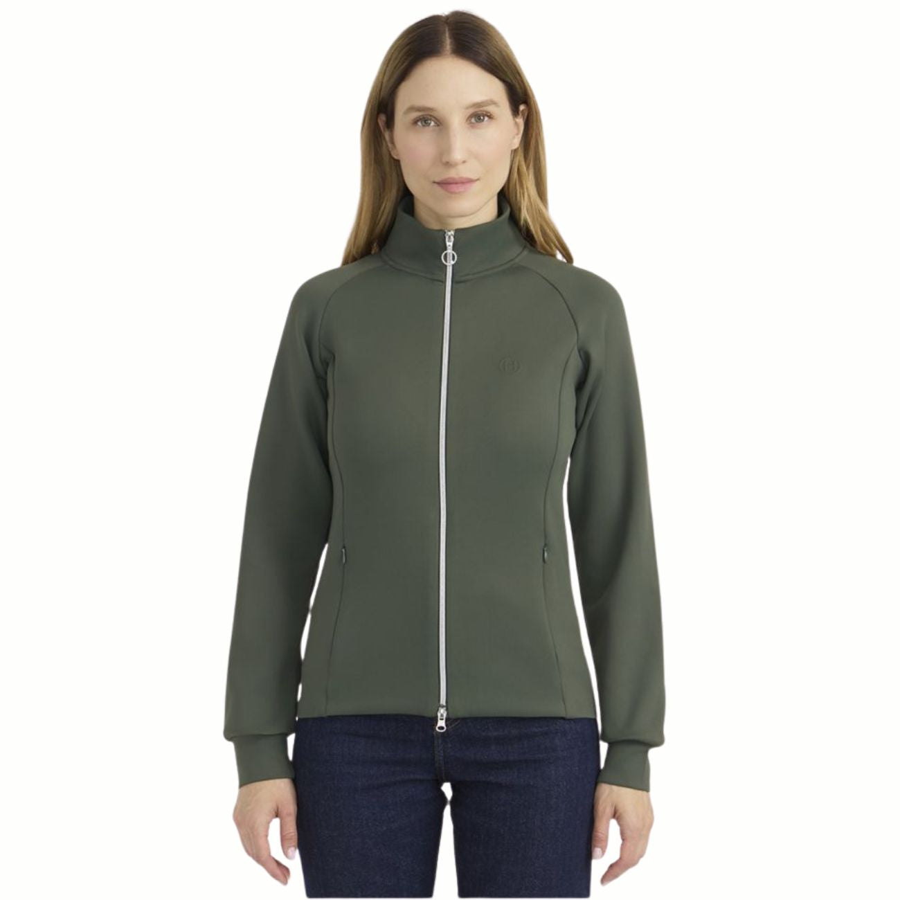 HARCOUR Felpa Tecnica Donna Full Zip Clotilde Verde 3000450072432 CLOVER 