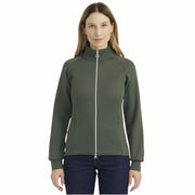 HARCOUR Felpa Tecnica Donna Full Zip Clotilde Verde 3000450072432 CLOVER 