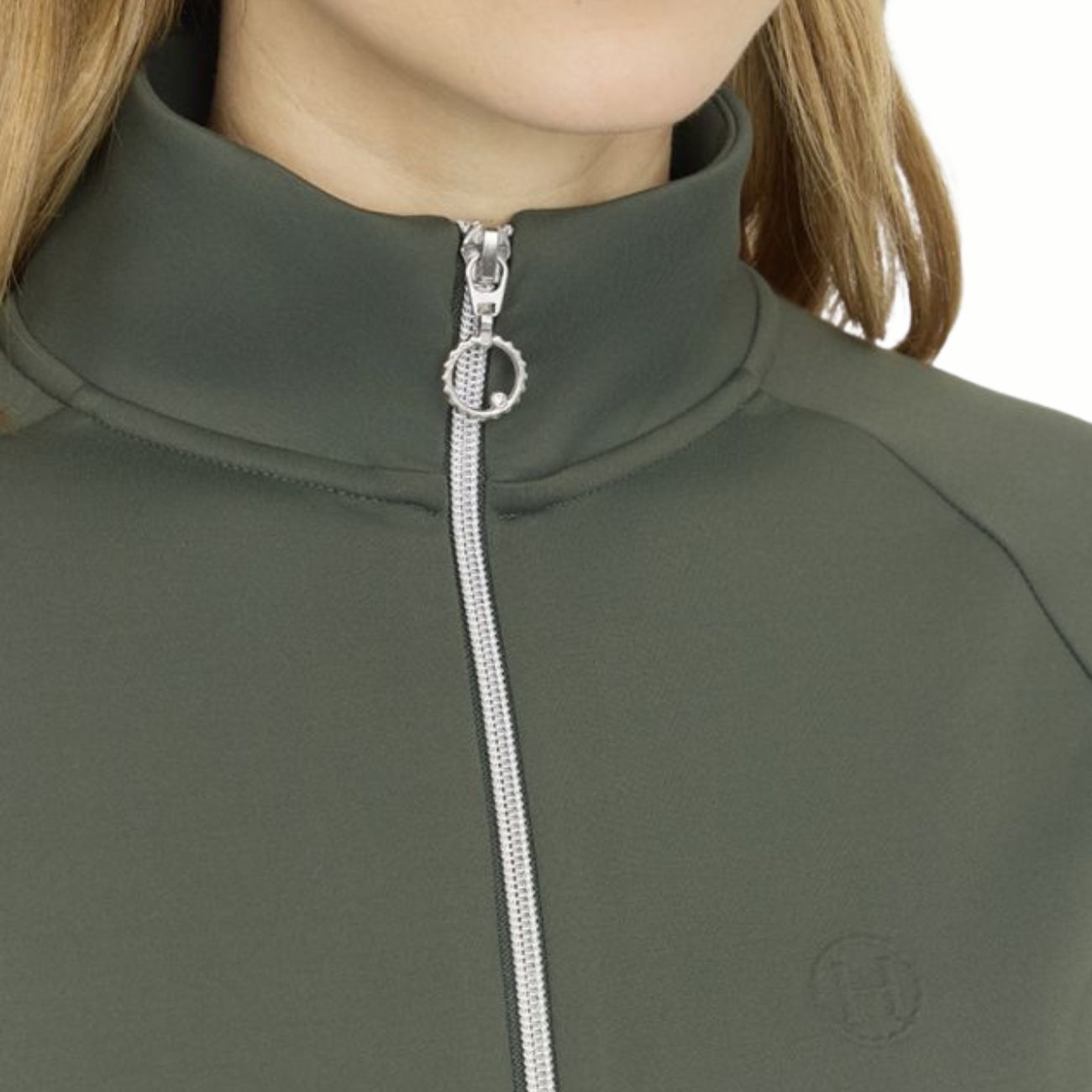 HARCOUR Felpa Tecnica Donna Full Zip Clotilde Verde 3000450072432 CLOVER 