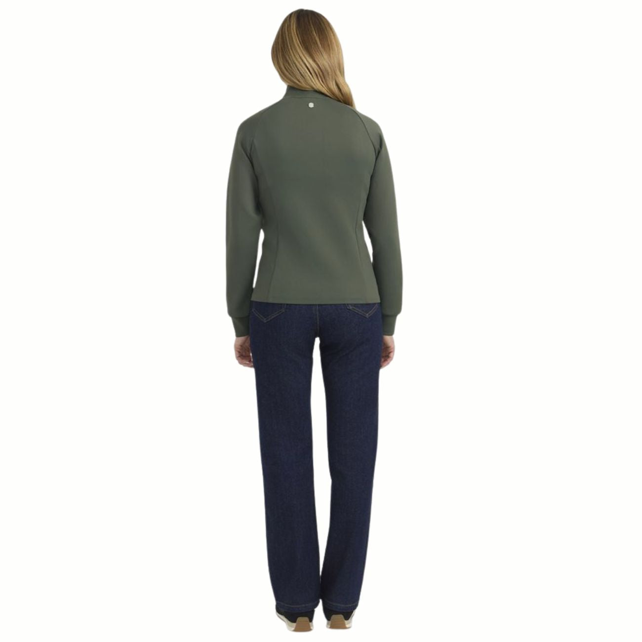 HARCOUR Felpa Tecnica Donna Full Zip Clotilde Verde 3000450072432 CLOVER 