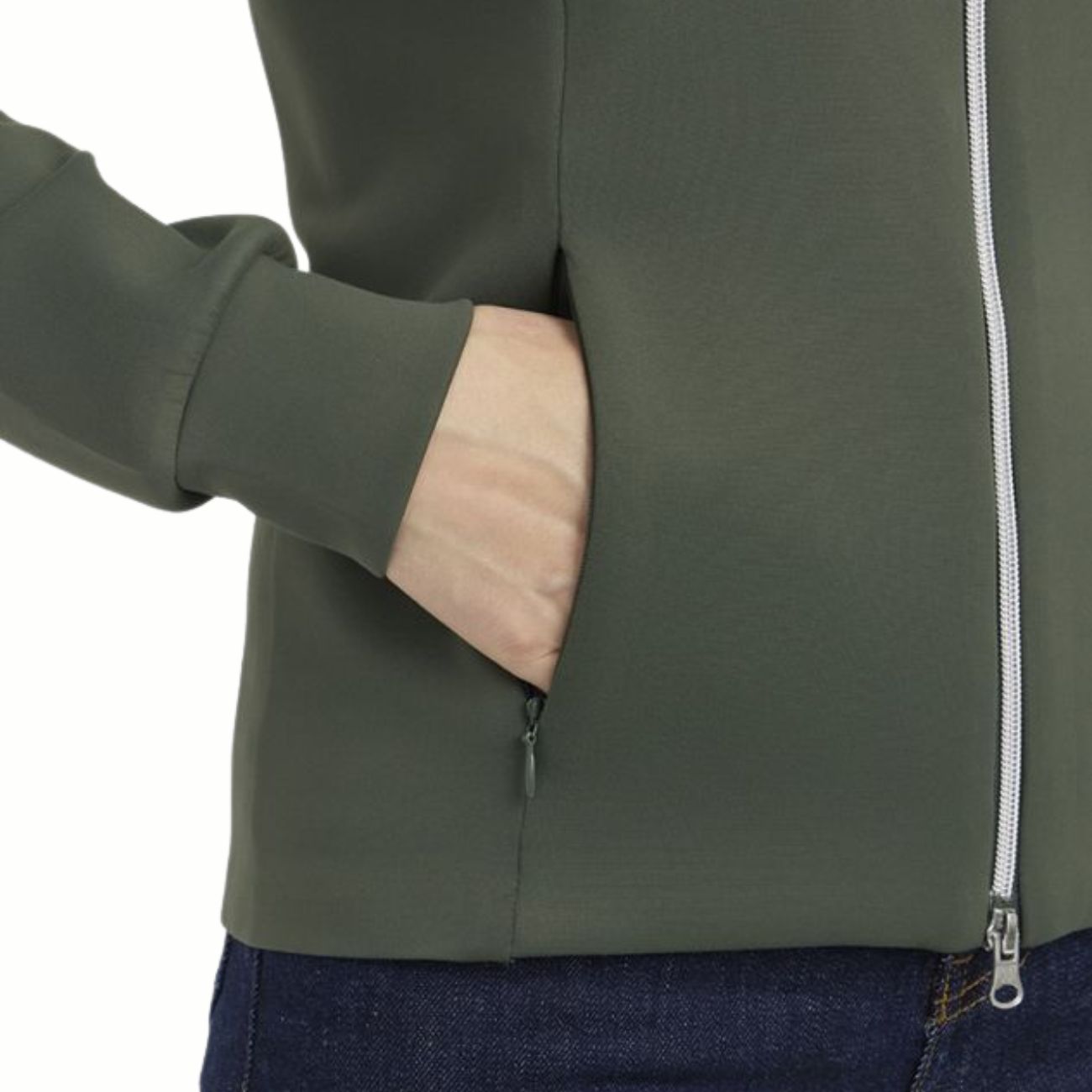 HARCOUR Felpa Tecnica Donna Full Zip Clotilde Verde 3000450072432 CLOVER 