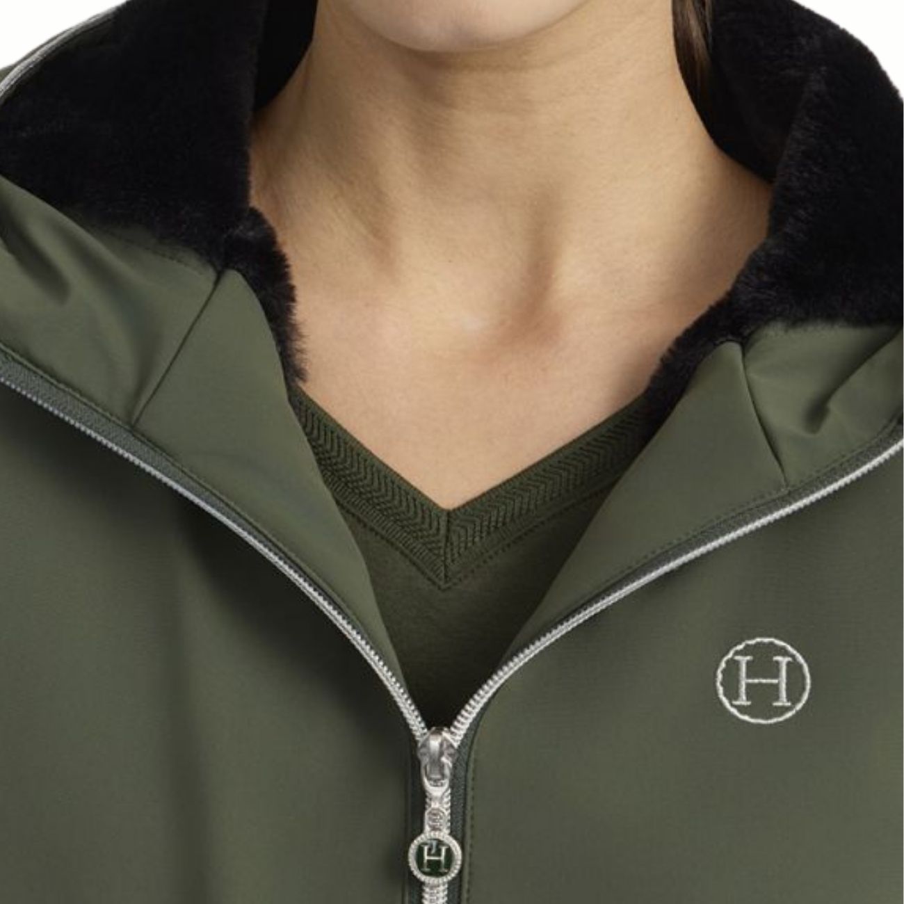 HARCOUR Giacca A Vento Da Donna Simhat Harcour Verde Oliva 300439871681 CLOVER 