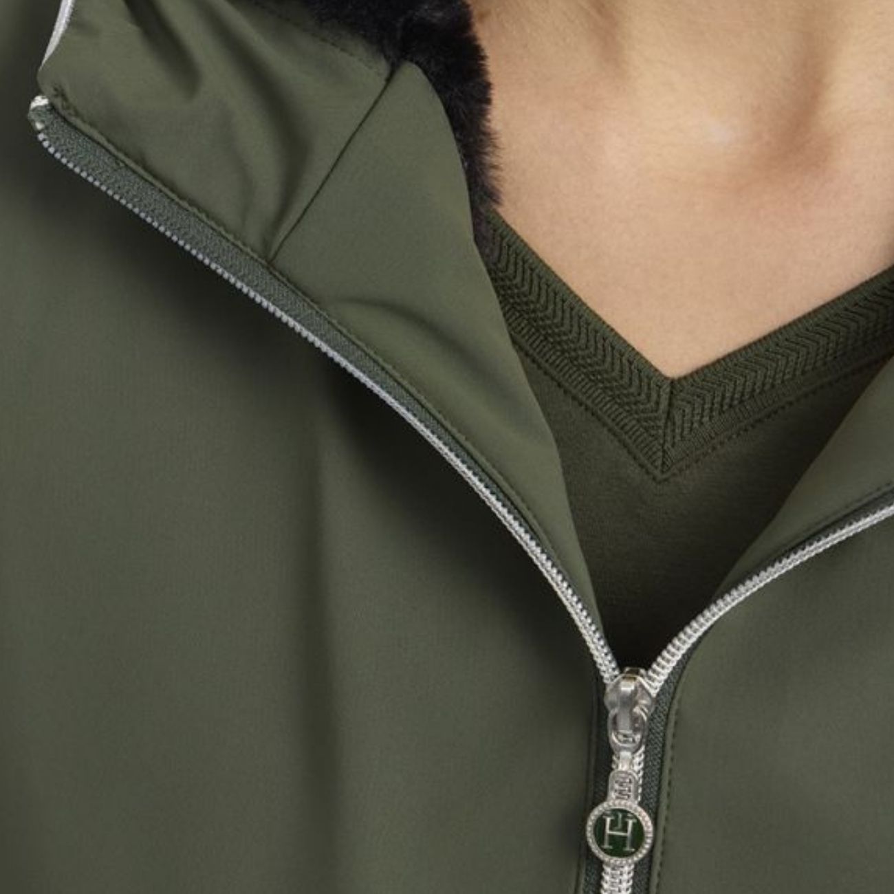 HARCOUR Giacca A Vento Da Donna Simhat Harcour Verde Oliva 300439871681 CLOVER 