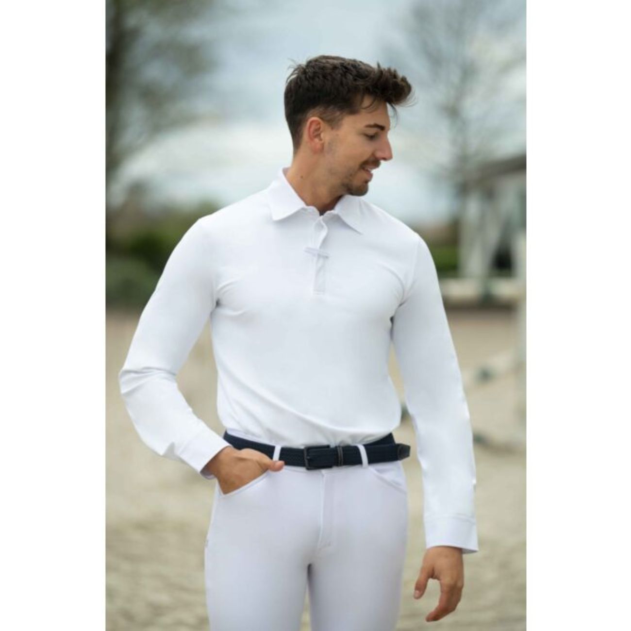 HKM SPORT EQUIPMENT Polo Da Concorso Da Uomo Davie HKM 14855 1200WHITE 