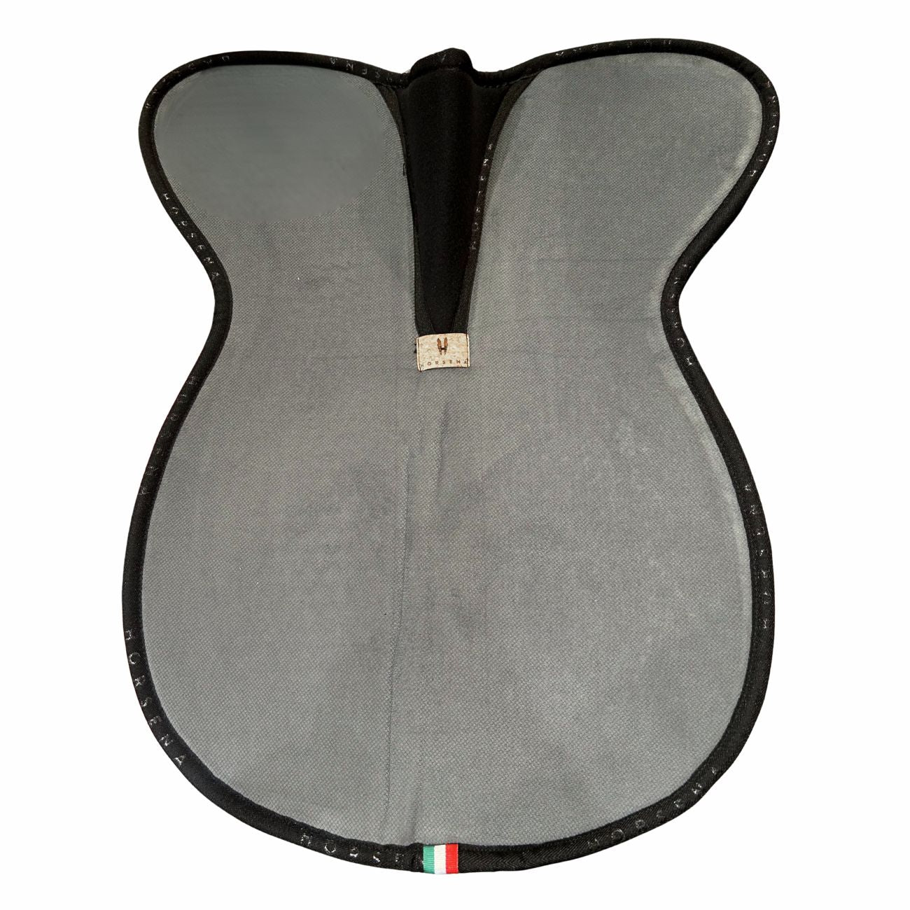 HORSENA HORSENA HORSENA SHAPED WITHERS HALF PAD w/HD-18 foam padding abd 8 mm gel insert-JUMPING SHAPE Steel/black Jumping HR101510102 STEEL/BLACK 